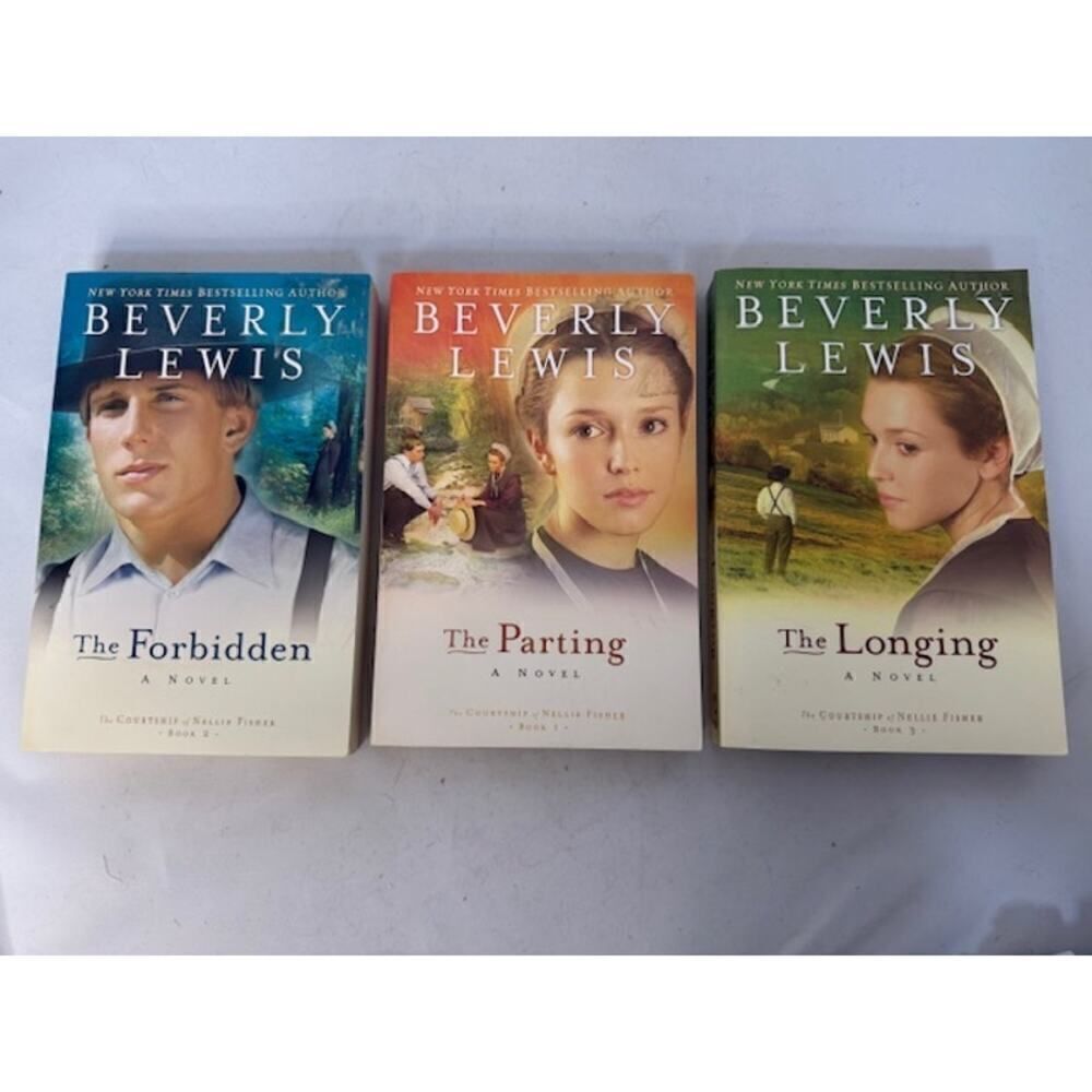 Complete THE COURTSHIP OF NELLIE FISHER Series 1-3 Beverly Lewis Book Lot